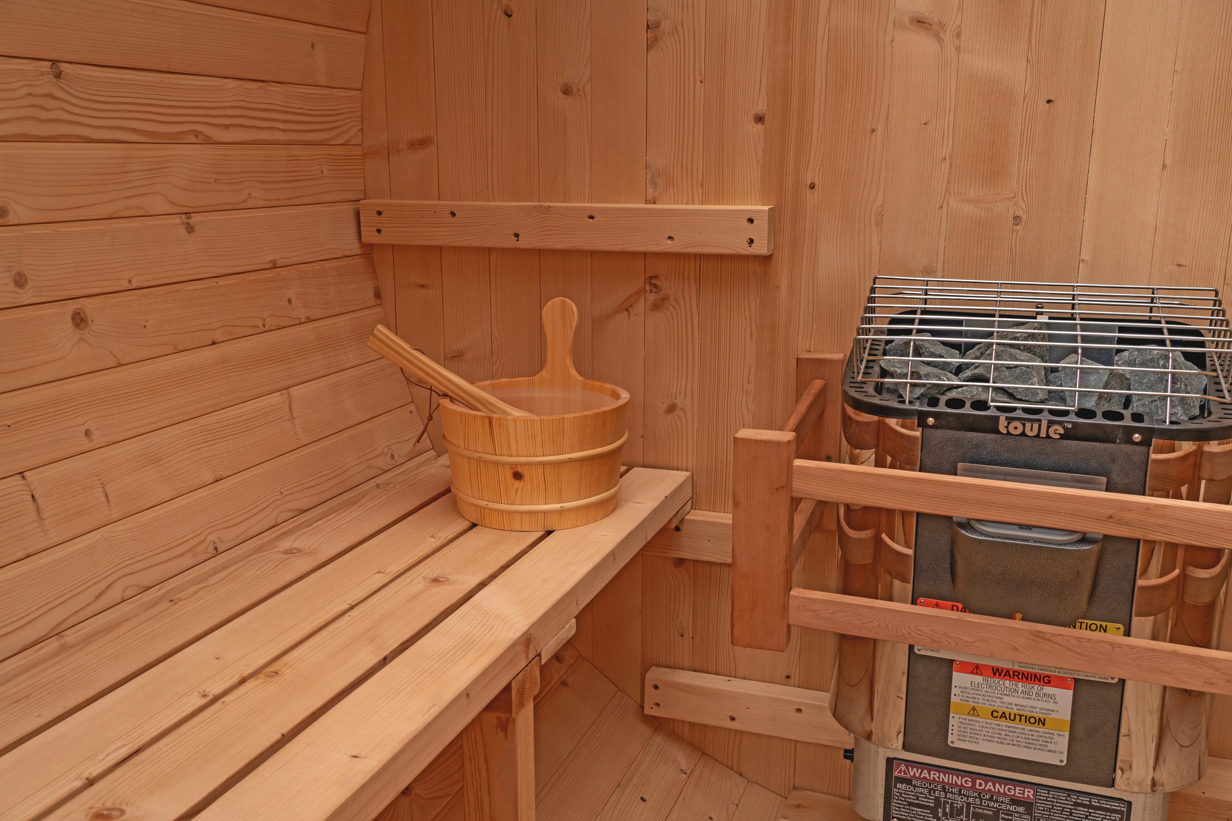 6 FT Classic Thermowood Barrel Sauna - 4-6 Person - Image 35