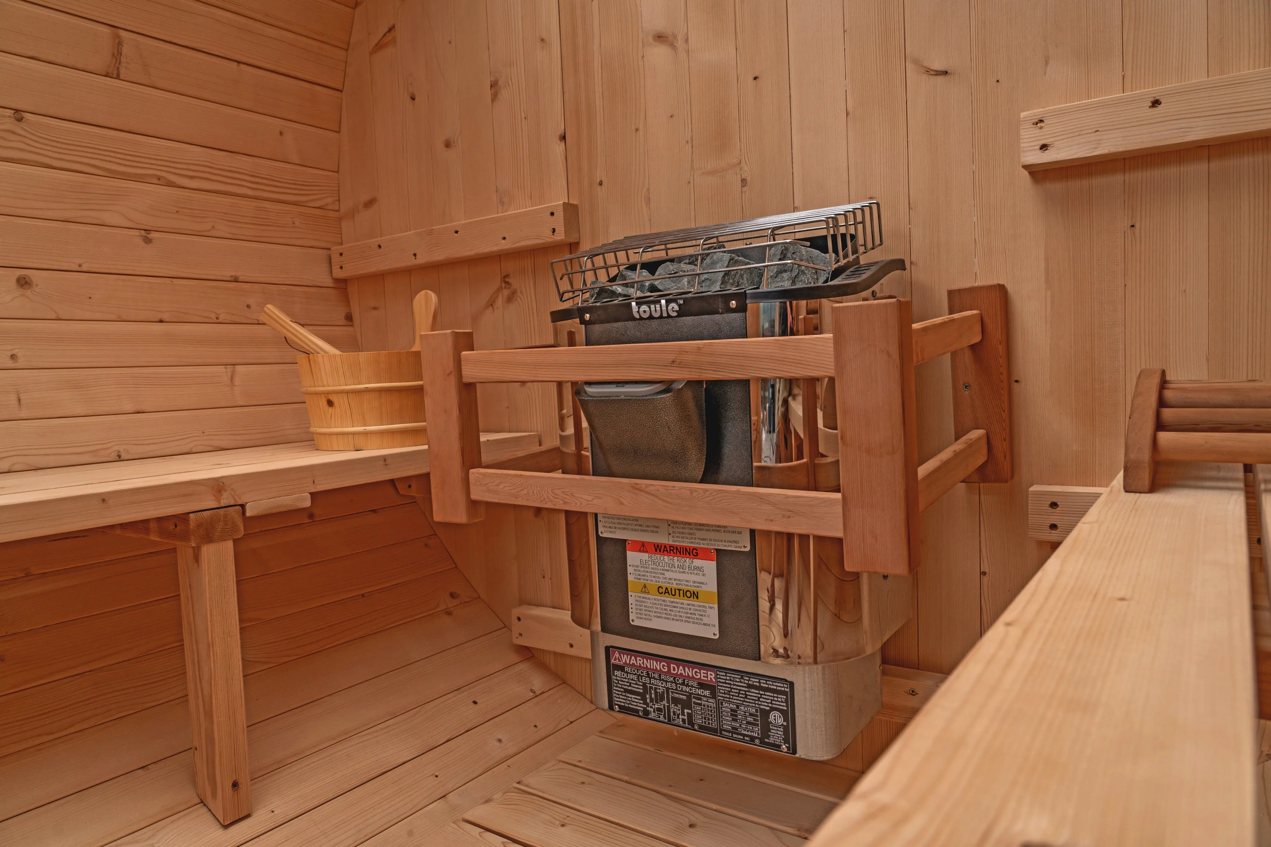 6 FT Classic Thermowood Barrel Sauna - 4-6 Person - Image 36