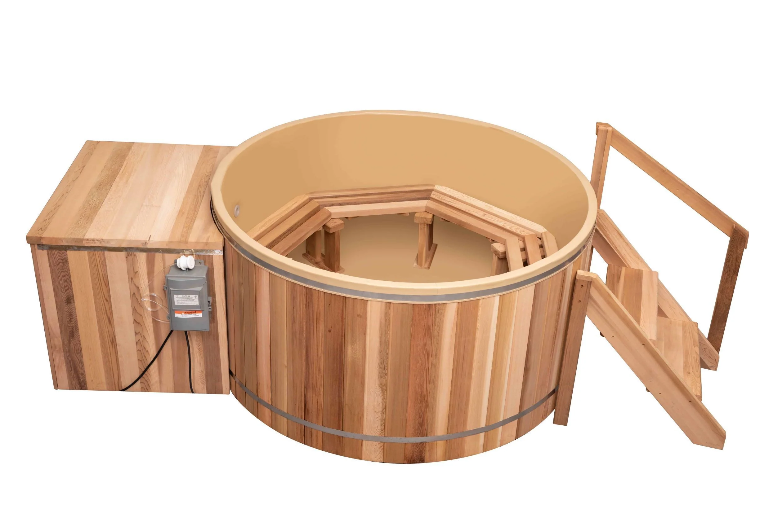 Classic Cedar Hot Tub - Electric Heater 6'W X 4'H (6 Person Deep) - Image 10