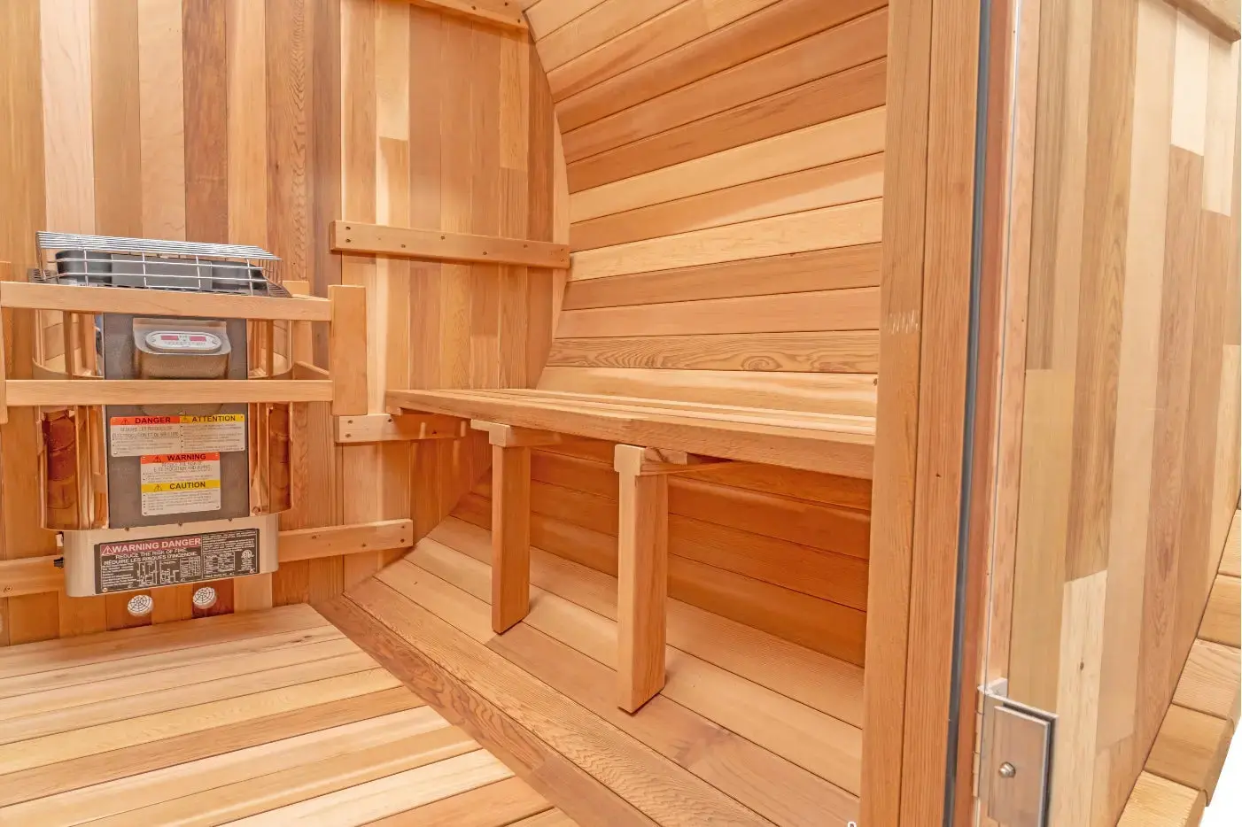 6ft Cedar Barrel Sauna + Yukon Cold Plunge - Image 8