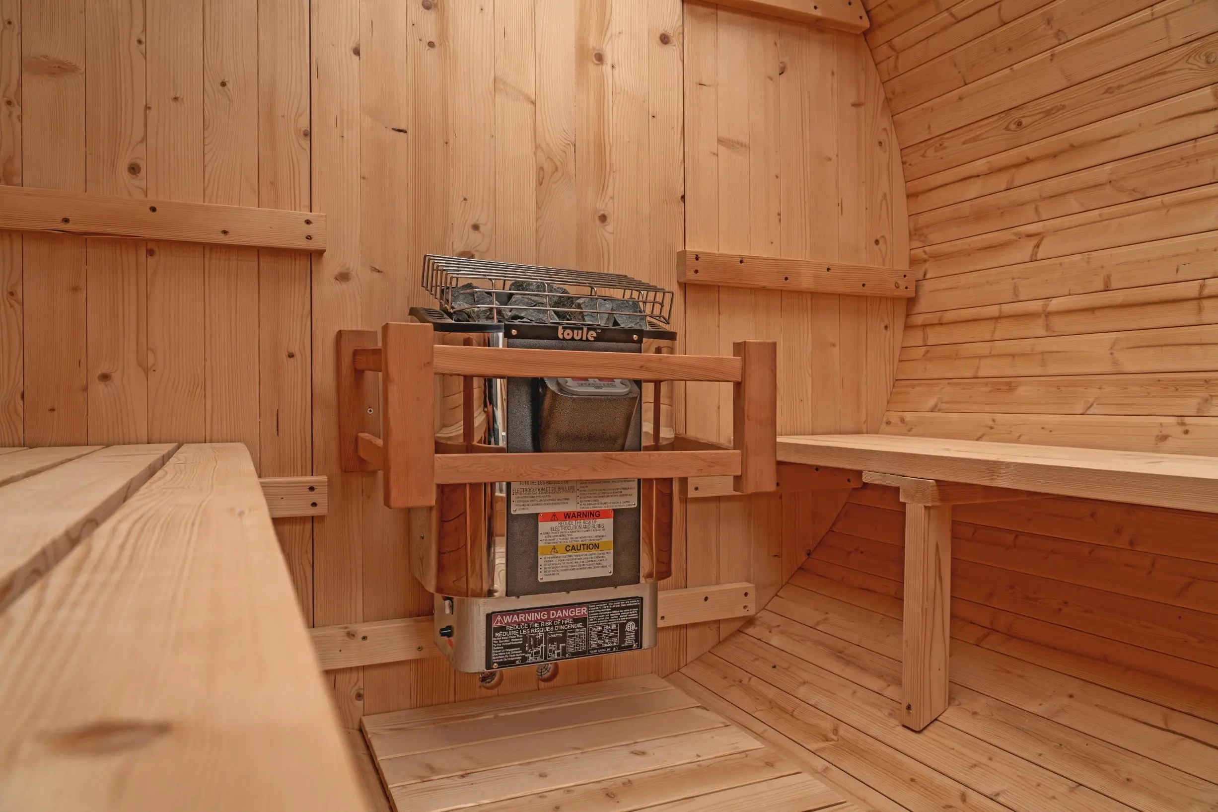 8 FT Classic Thermowood Barrel Sauna  - 6-8 Person - Image 10