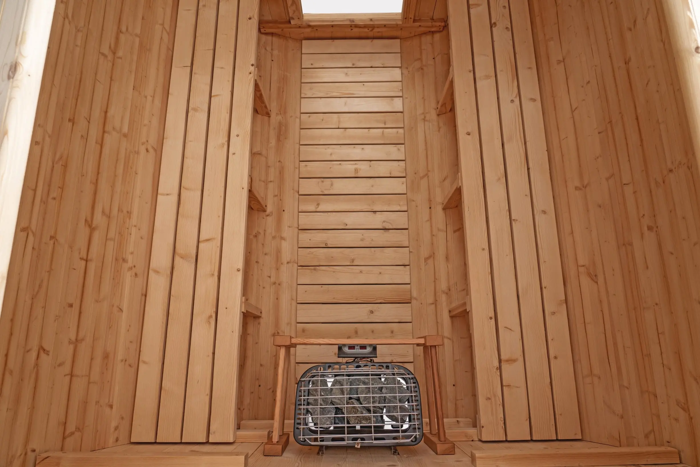 8 FT Classic Thermowood Barrel Sauna  - 6-8 Person - Image 11