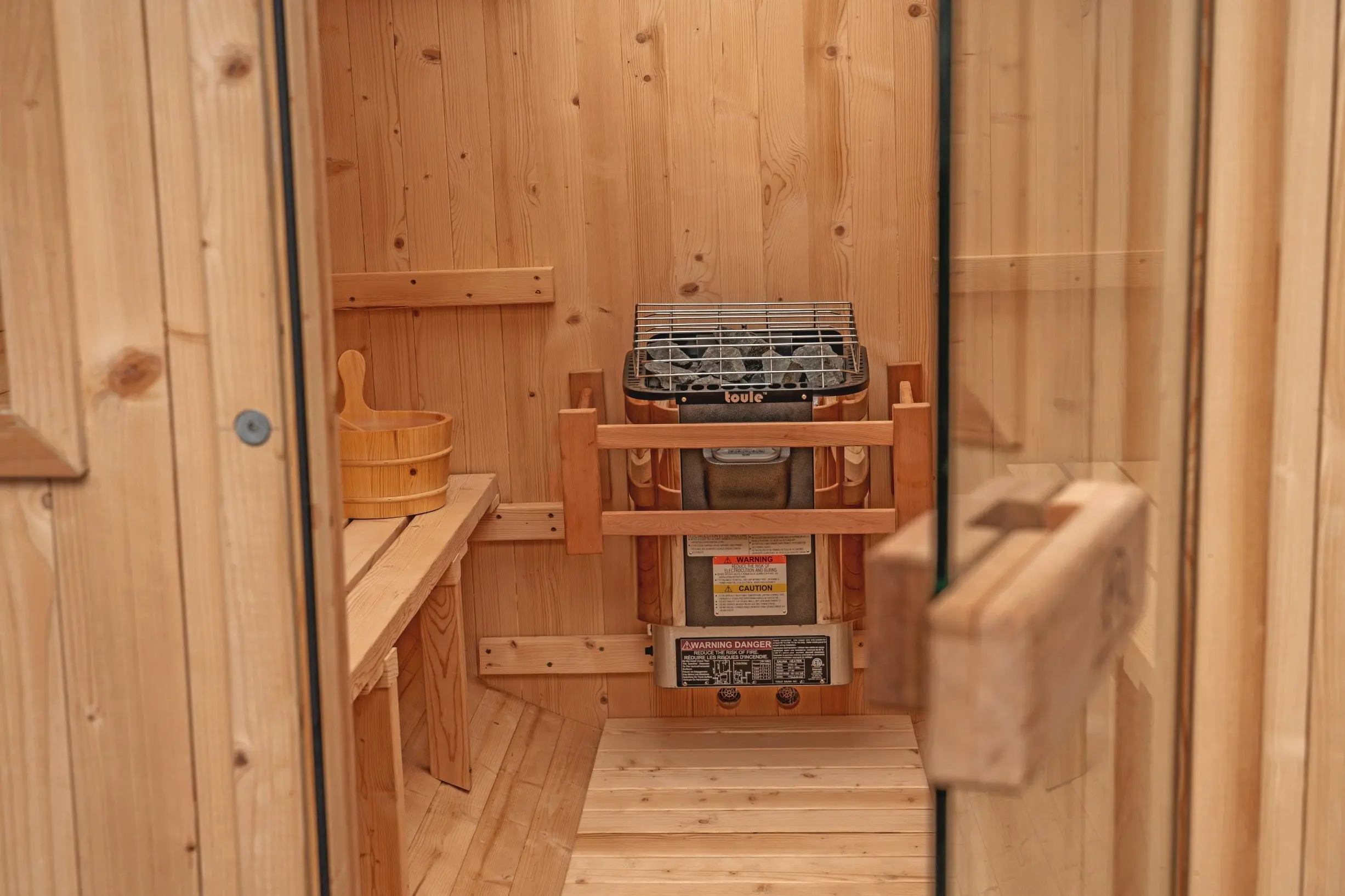 8 FT Classic Thermowood Barrel Sauna  - 6-8 Person - Image 20