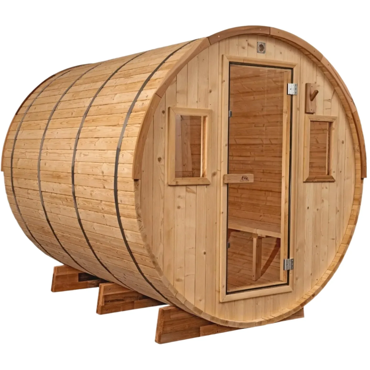 8 FT Classic Thermowood Barrel Sauna  - 6-8 Person - Image 25