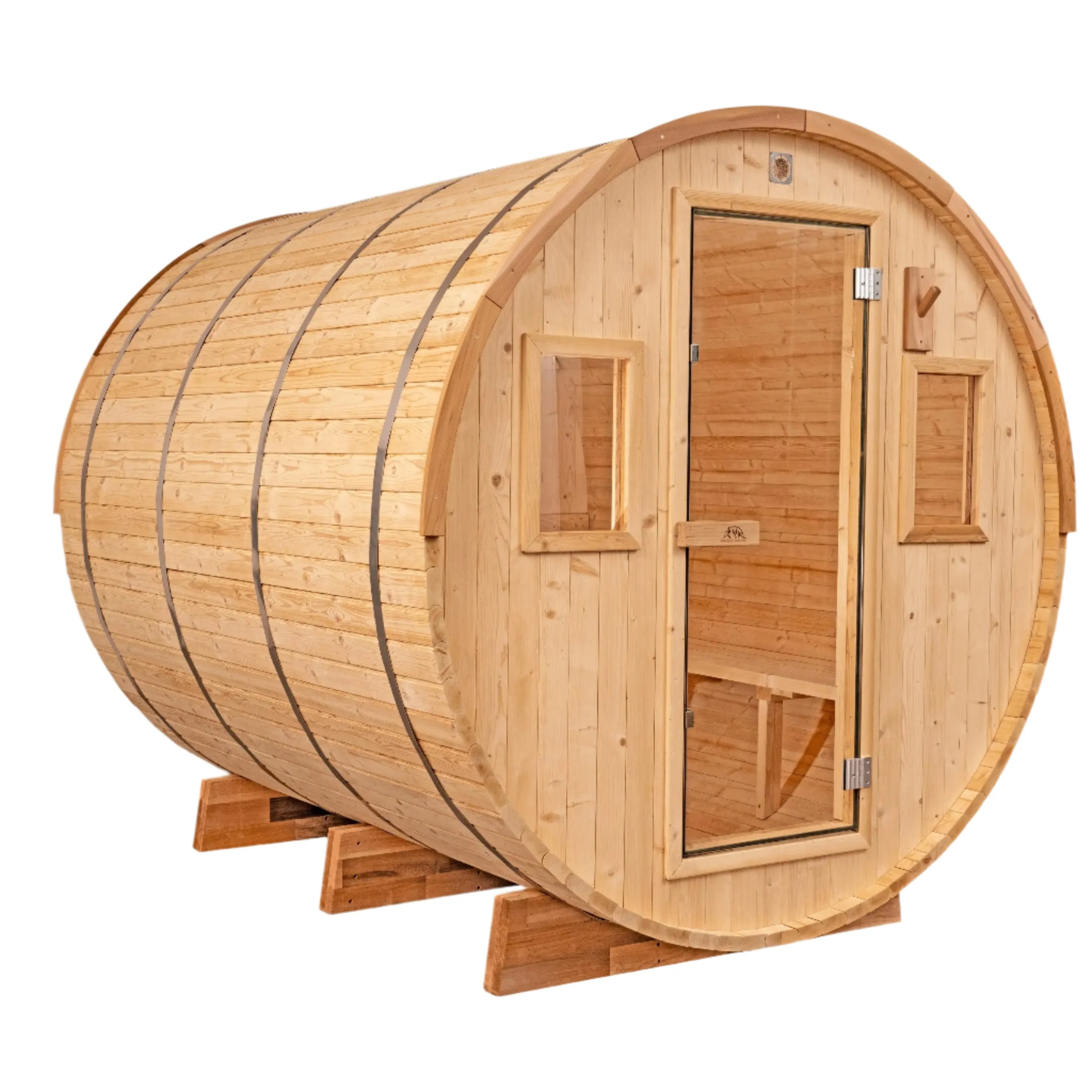 8 FT Classic Thermowood Barrel Sauna  - 6-8 Person - Image 26