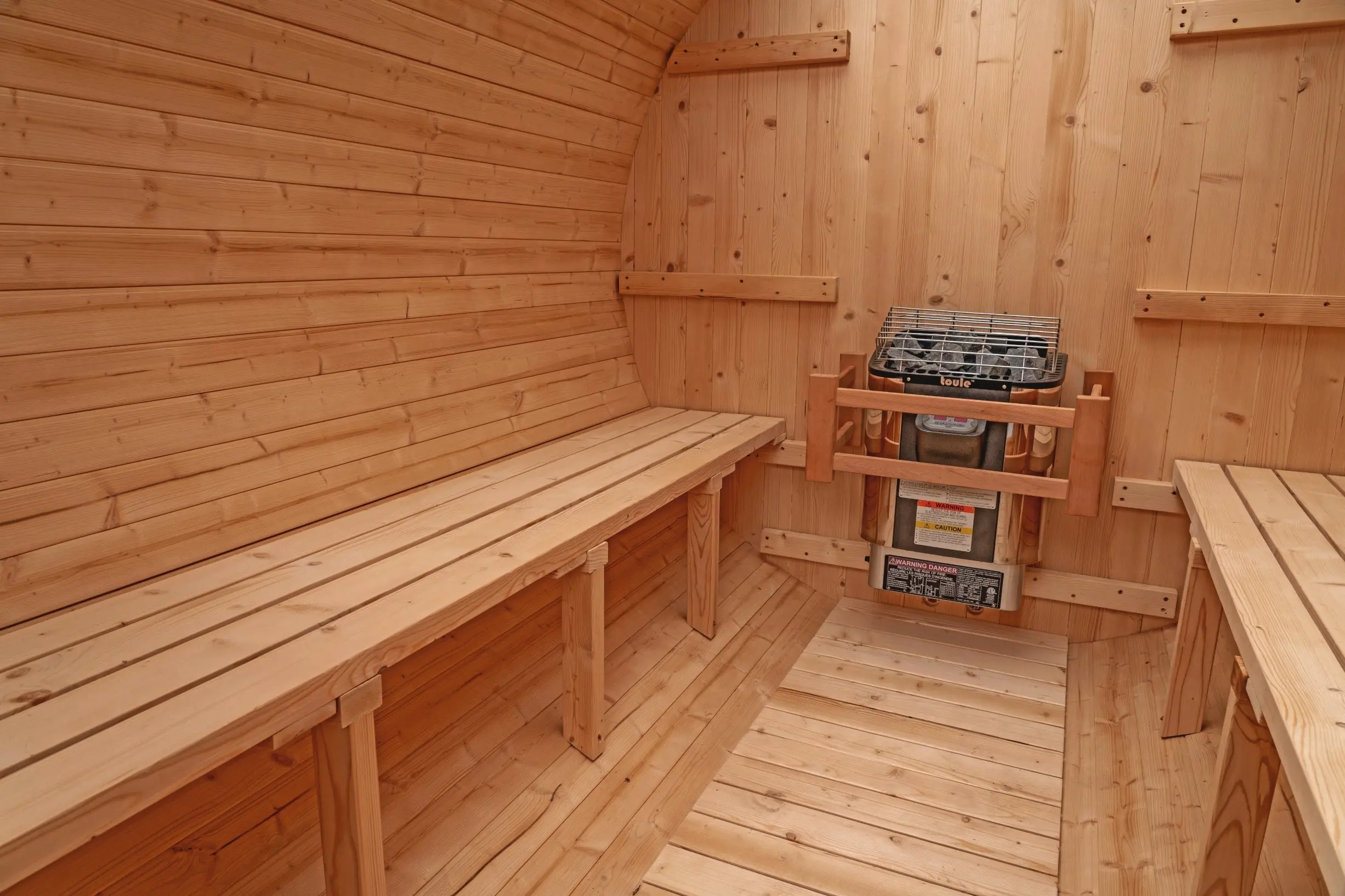 8 FT Classic Thermowood Barrel Sauna  - 6-8 Person - Image 7