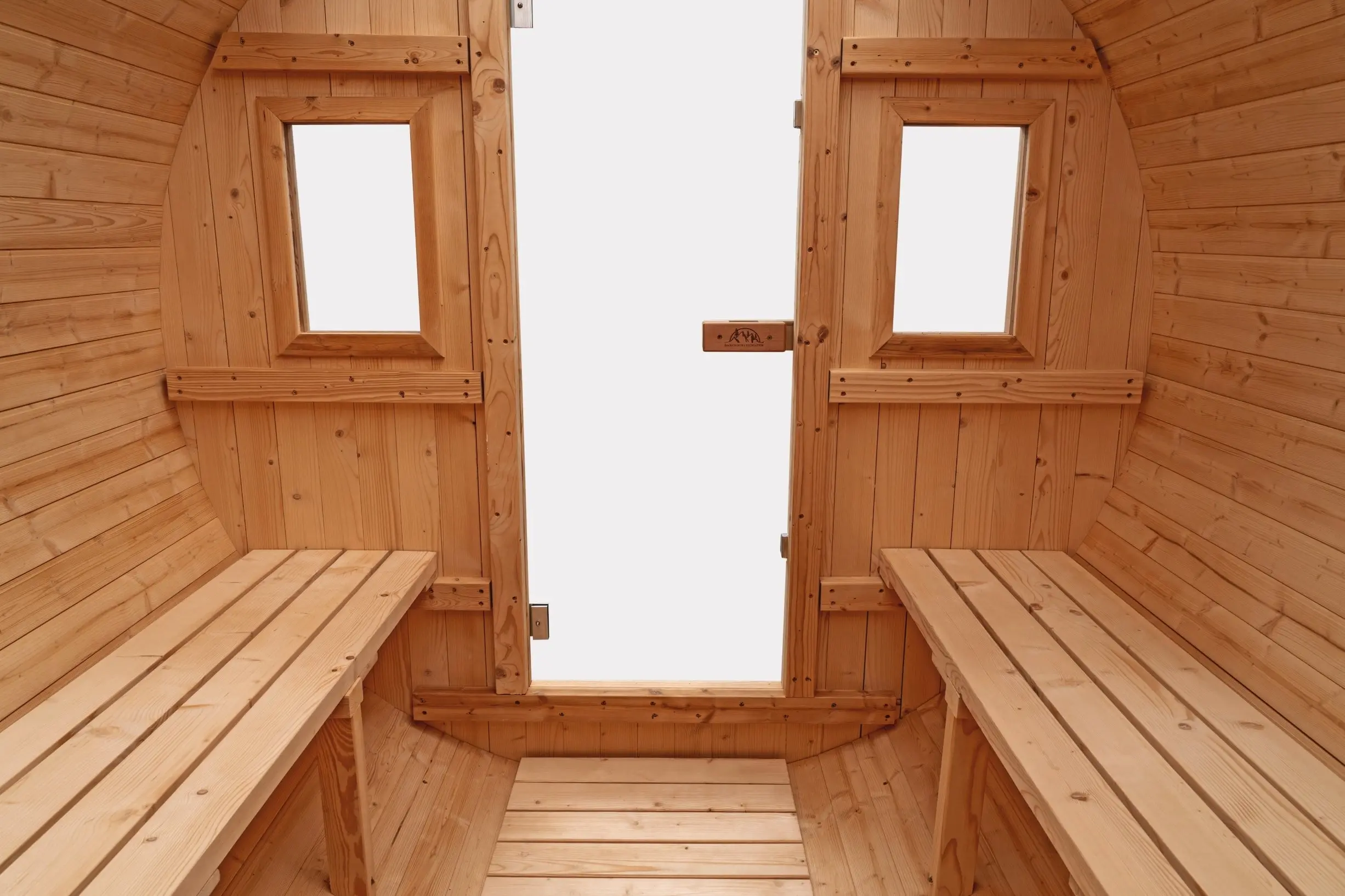 8 FT Classic Thermowood Barrel Sauna  - 6-8 Person - Image 8