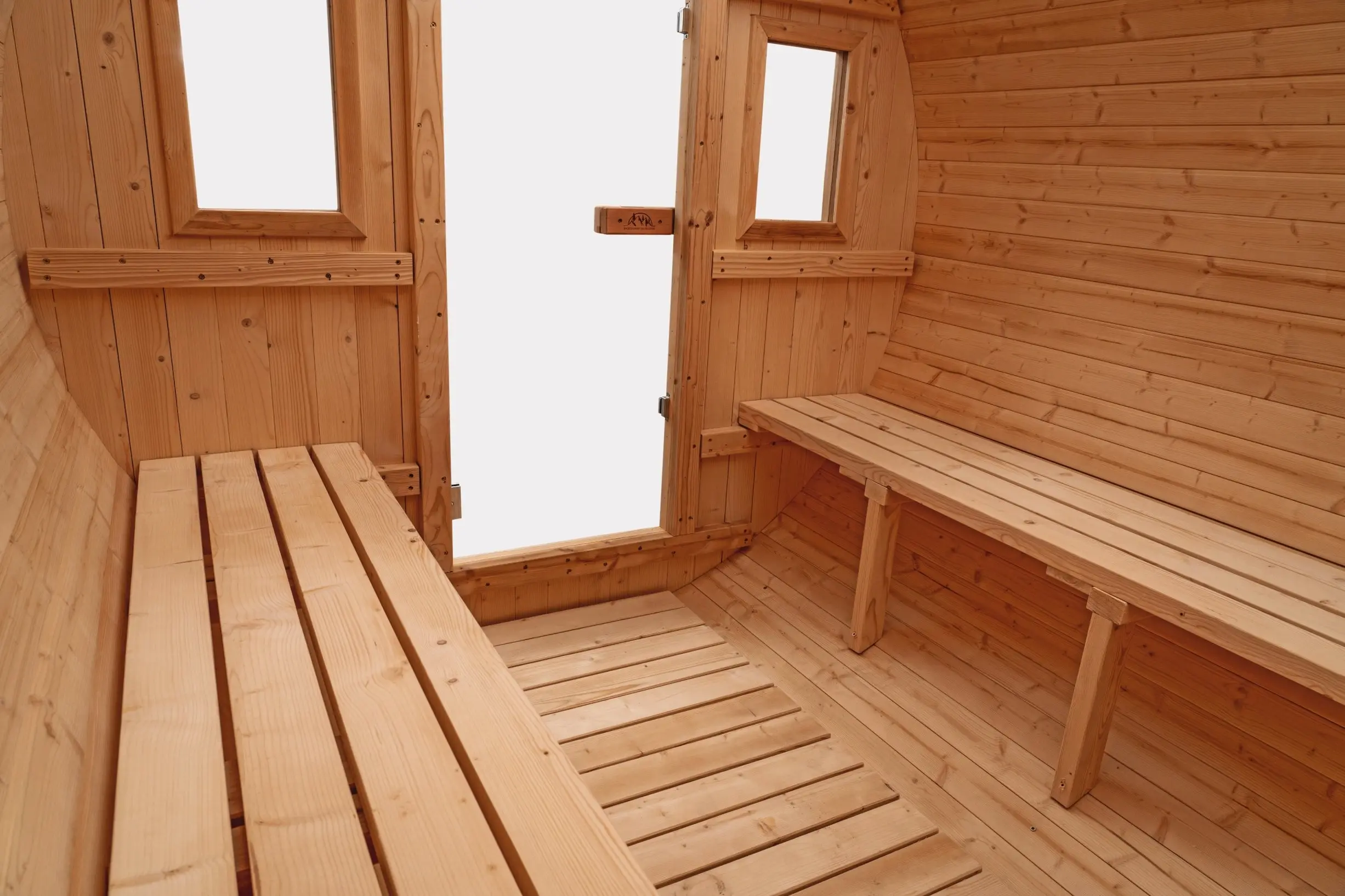 8 FT Classic Thermowood Barrel Sauna  - 6-8 Person - Image 9