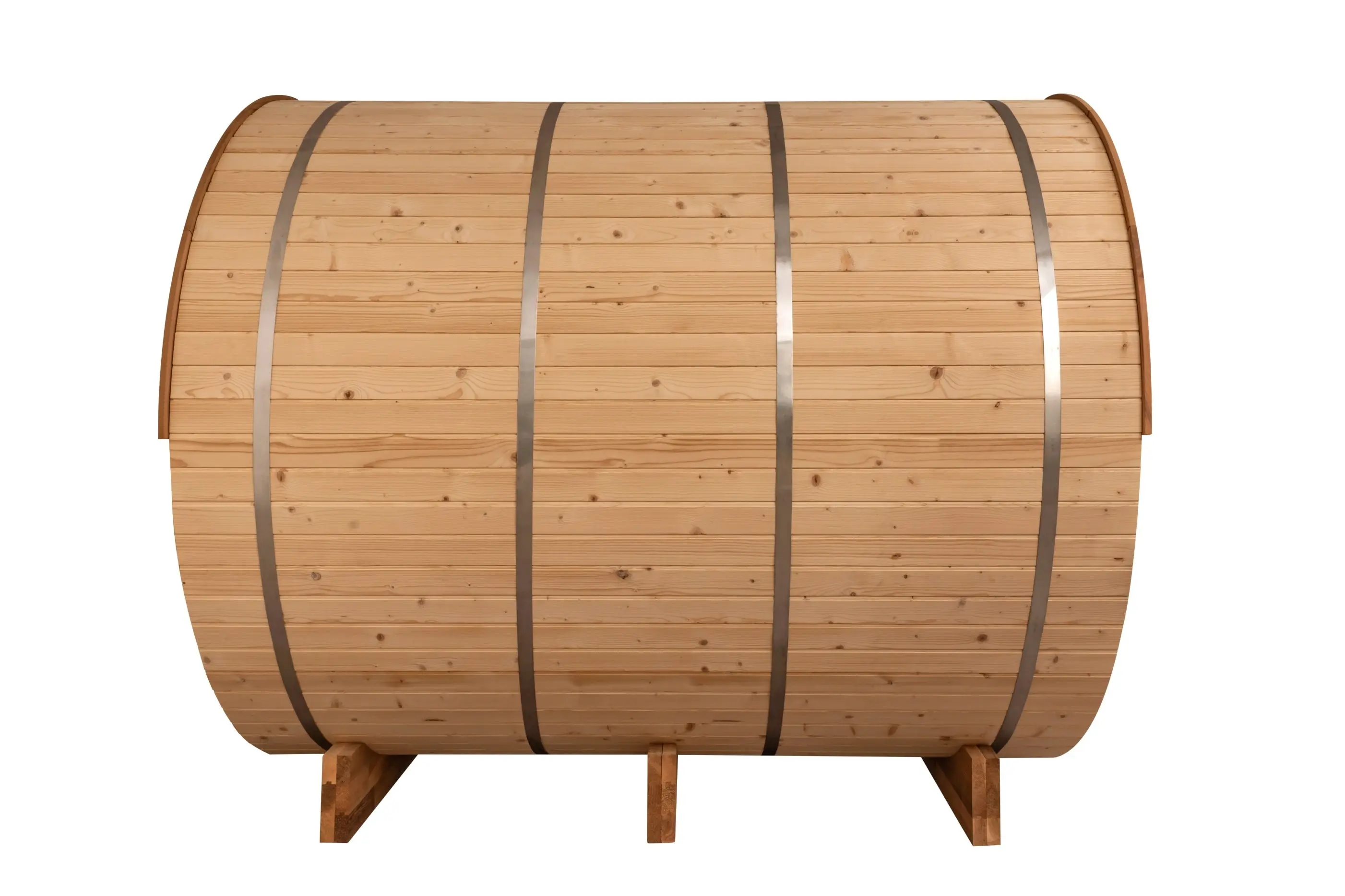 8 FT Classic Thermowood Barrel Sauna with Porch - 4-6 Person - Image 16