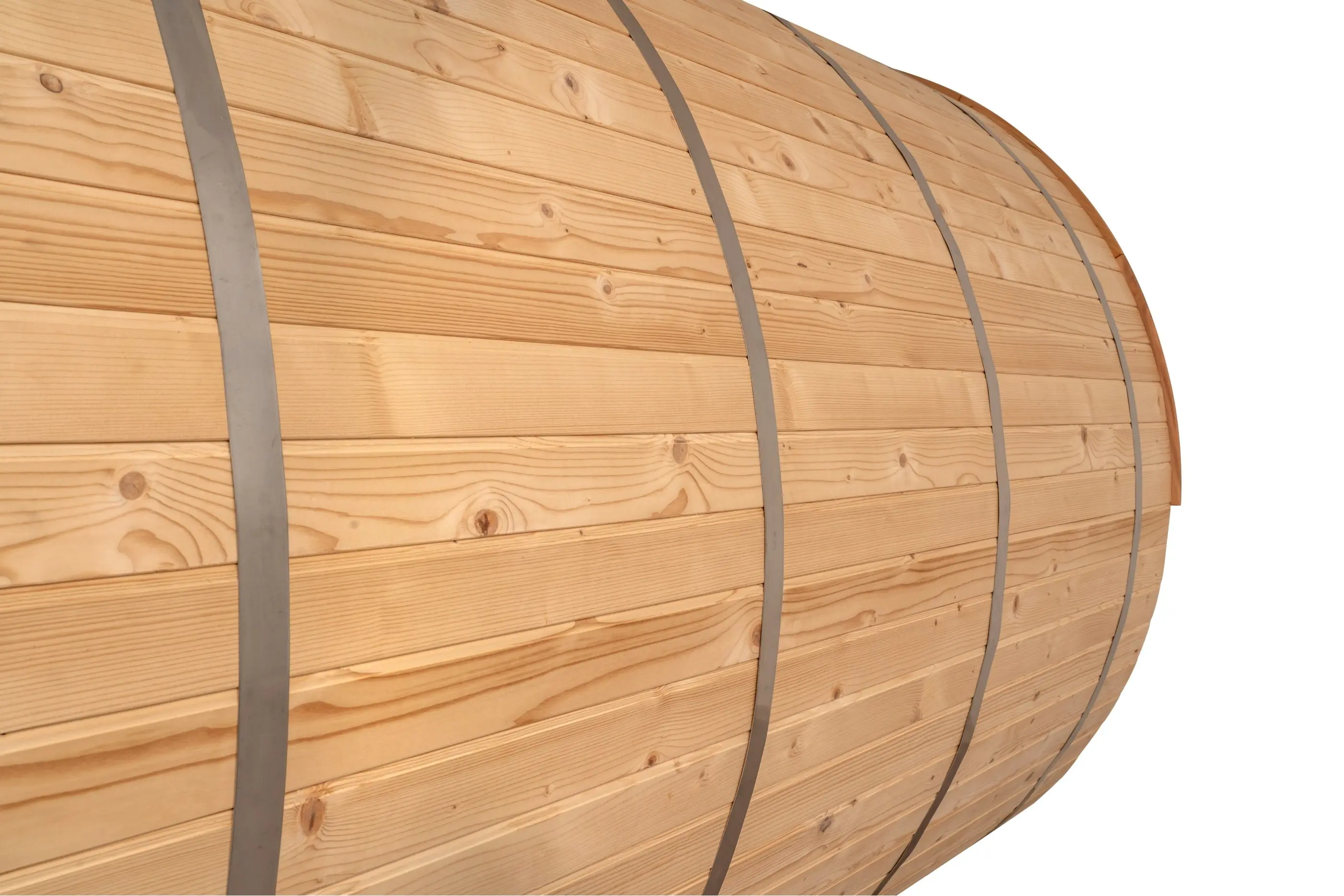 8 FT Classic Thermowood Barrel Sauna with Porch - 4-6 Person - Image 19