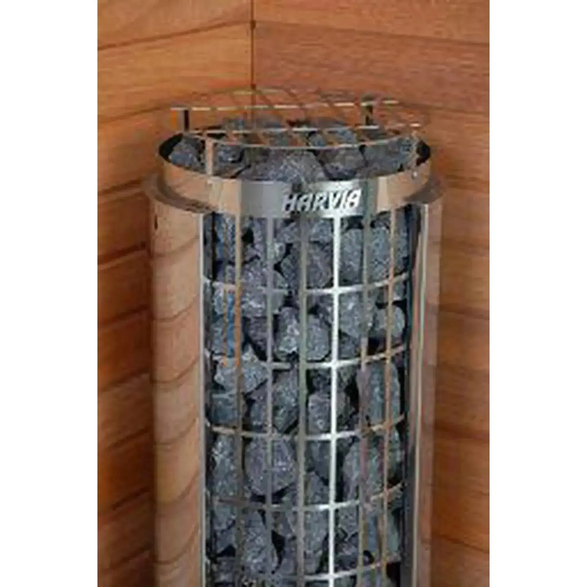 HARVIA Cilindro Half Series 6kW Stainless Steel Sauna Heater at 240V 1PH with Built-In Time and Temperature Controls - Image 4