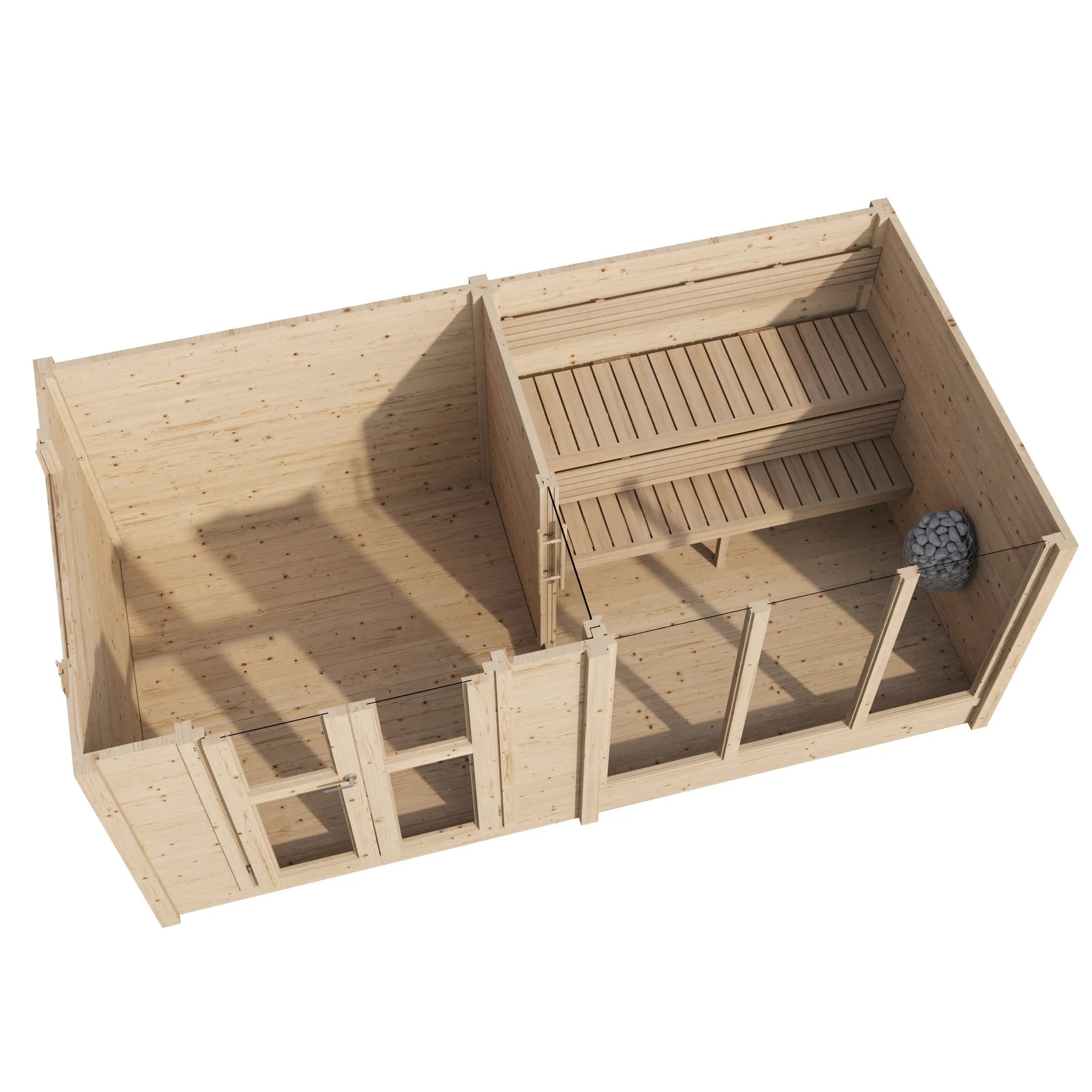 Terassi W/ Change Room- Modern Sauna - Image 2
