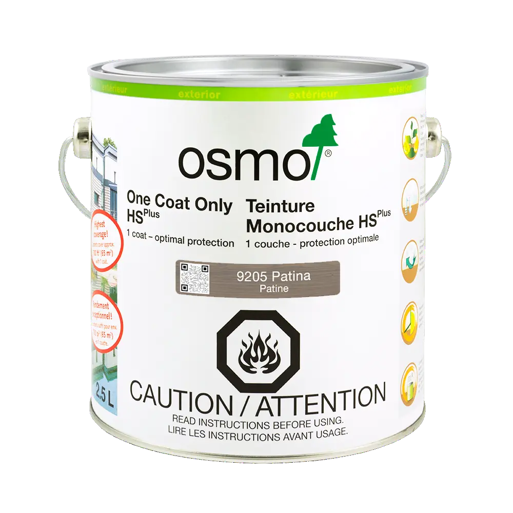 Osmo Exterior Sauna Stain - Ebony Black 2.5L