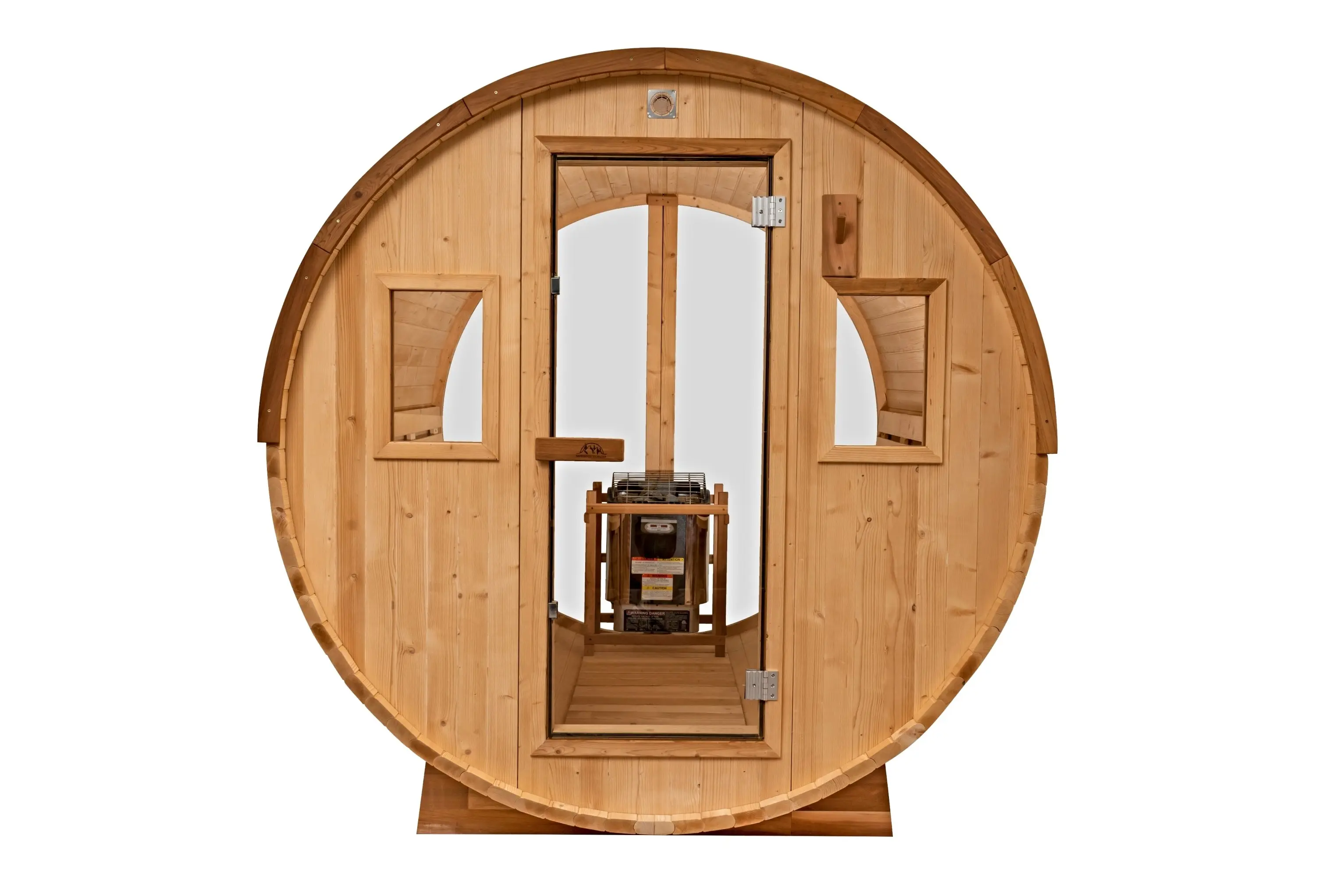 8 Ft Classic Thermowood Scenic View Barrel Sauna - 6-8 Person - Image 17